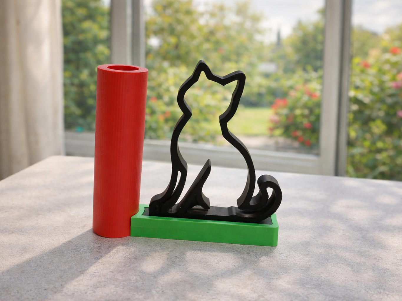 Decorative cat vase - minimalist design - NO AMS