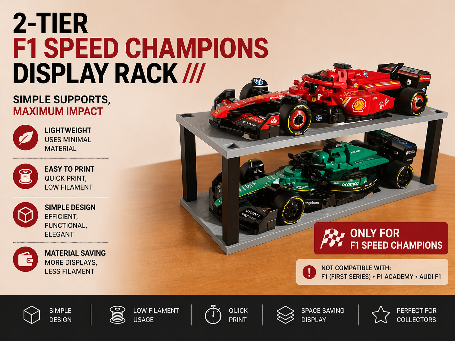 Display stand F1 Speed Champions – Current Edition