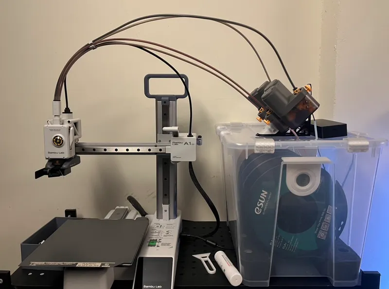 A1 AMS + IKEA Samla Drying Box Solution
