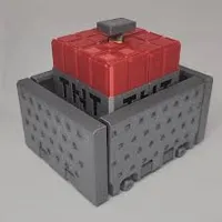TNT Minecart with AMS, four colors used