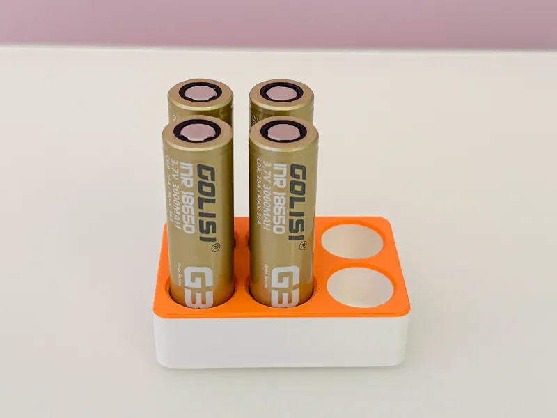 Minimal Design 18650 Battery Holder 3 sizes