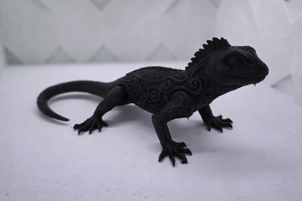 Modern Structured Lizard - Free 3D Print Model - MakerWorld