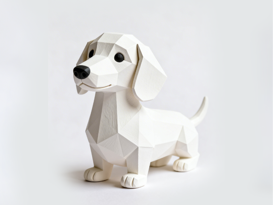 Low Poly Dachshund Miniature – Puppy Wiener