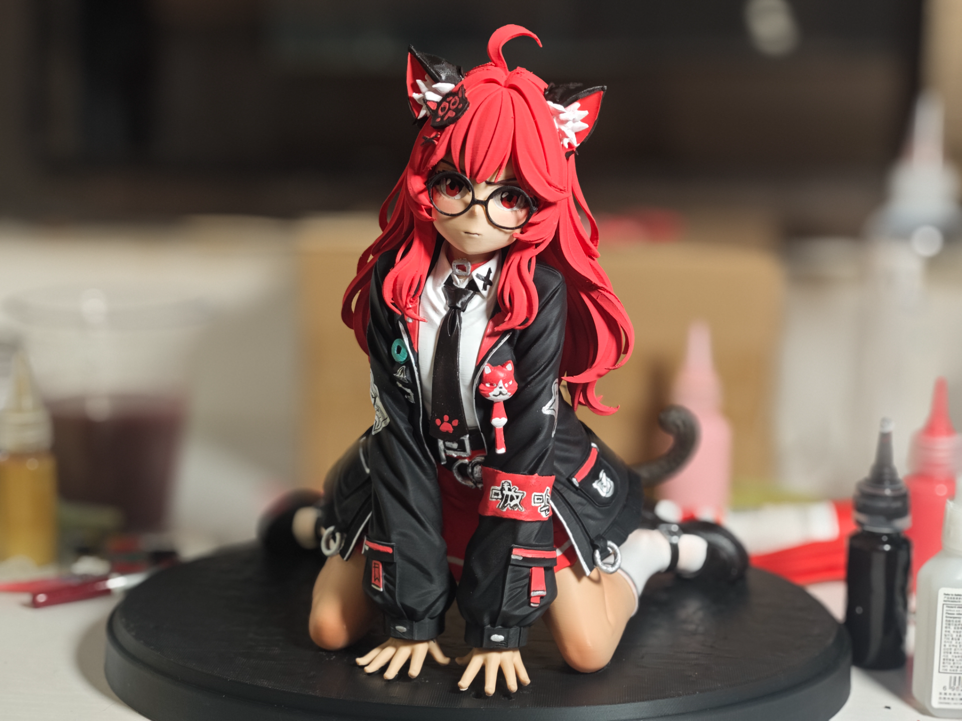 《异环》娜娜莉 手办 可爱 猫娘 高23.5cm 已分件 易上色 多色打印 AMS - 1