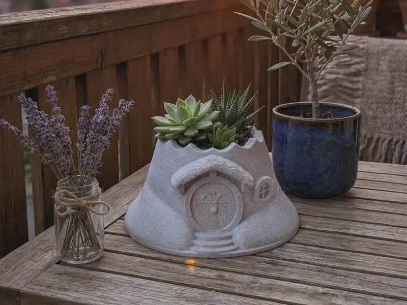 Hobbit house pot