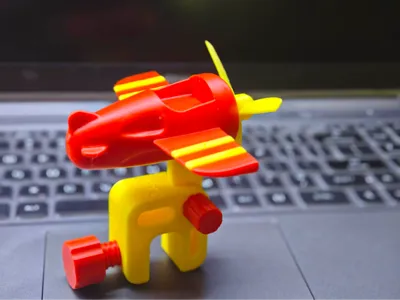 Car Air-Powered Mini Plane, Can Clip Anywhere