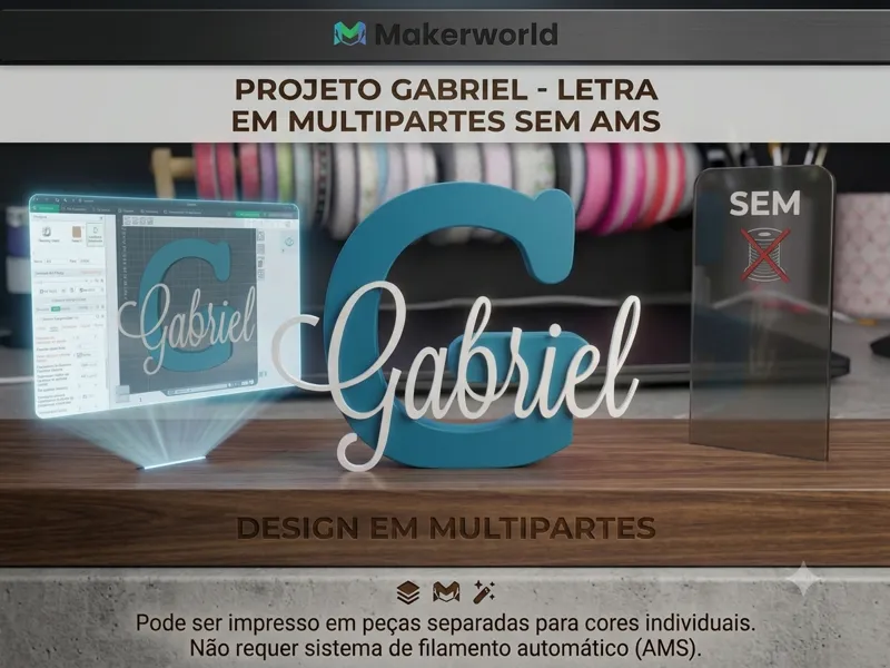 Letreiro Inicial e nome Gabriel