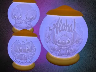 Lilo & Stich Lampe 02 Bambulab kit 01 Lichtlampe