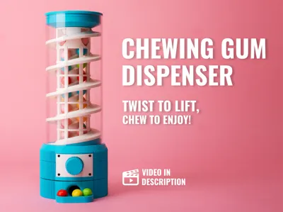 Chewing Gum Spiral Dispenser