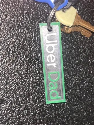 Uber Dad Key Tag