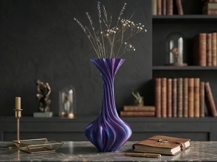 Vase Corolle Torsadé