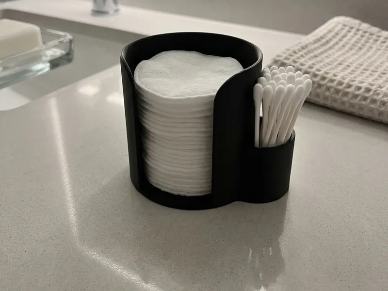 Dual-Slot Cotton Pad and Swab Dispenser