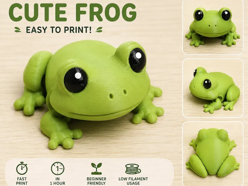 Mini Frog Buddy – Printable Desk Pet