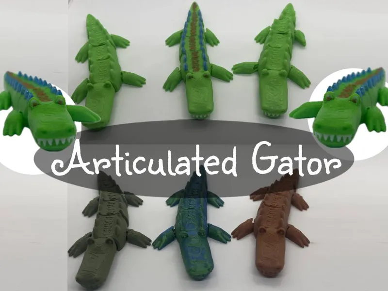 Cute Articulating Alligator