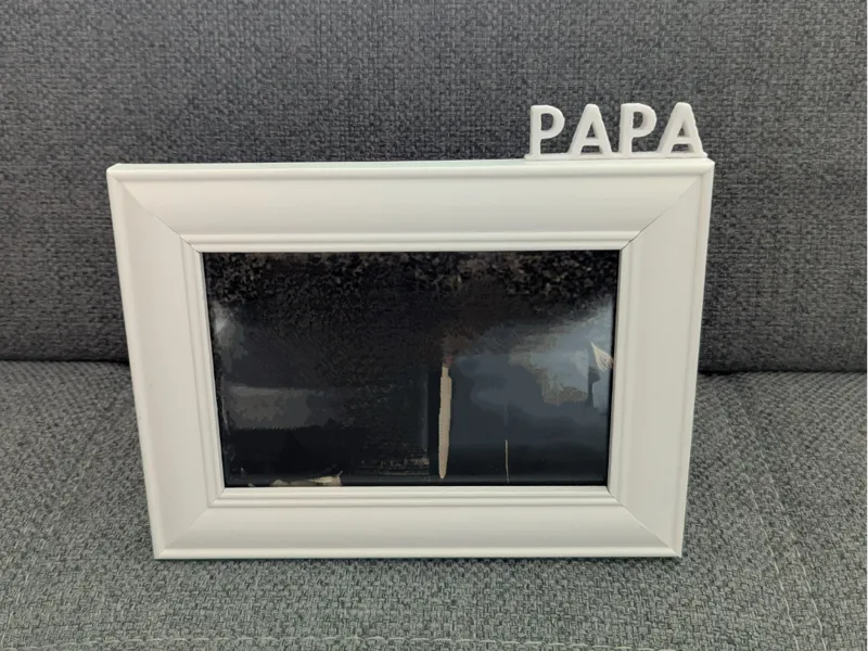 Vatertag - Papa - Schriftzug Bilderrahmen
