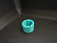 20mm tall, 0.28mm layer, 2 walls, 15% infill