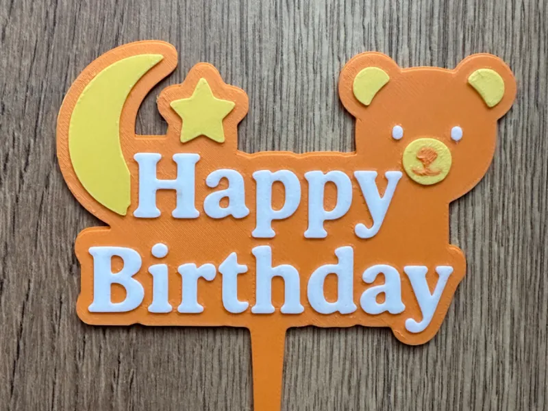 Happy Birthday Cake Topper