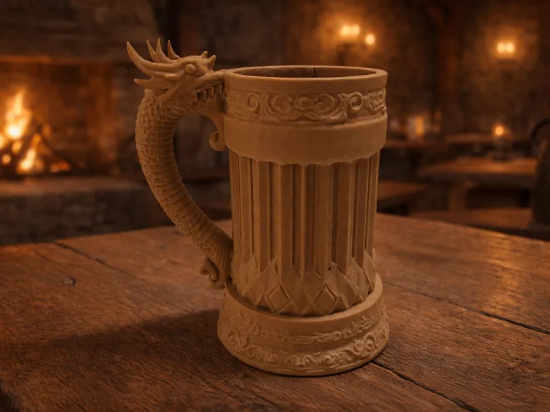 Dragon Beer Mug / Beer Can Holder