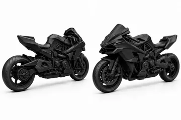 Letrero o emblema decorativo: Kawasaki Ninja H2R Motorcycle — vista de referencia 2