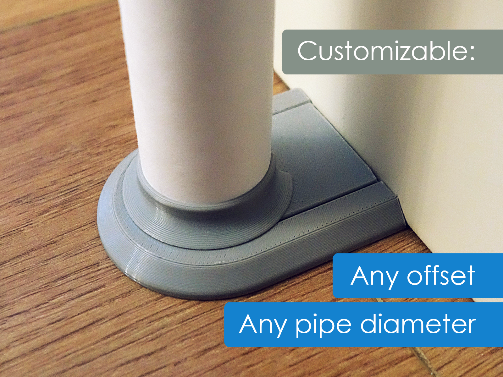 Customizable Pipe Collar (Rosette)