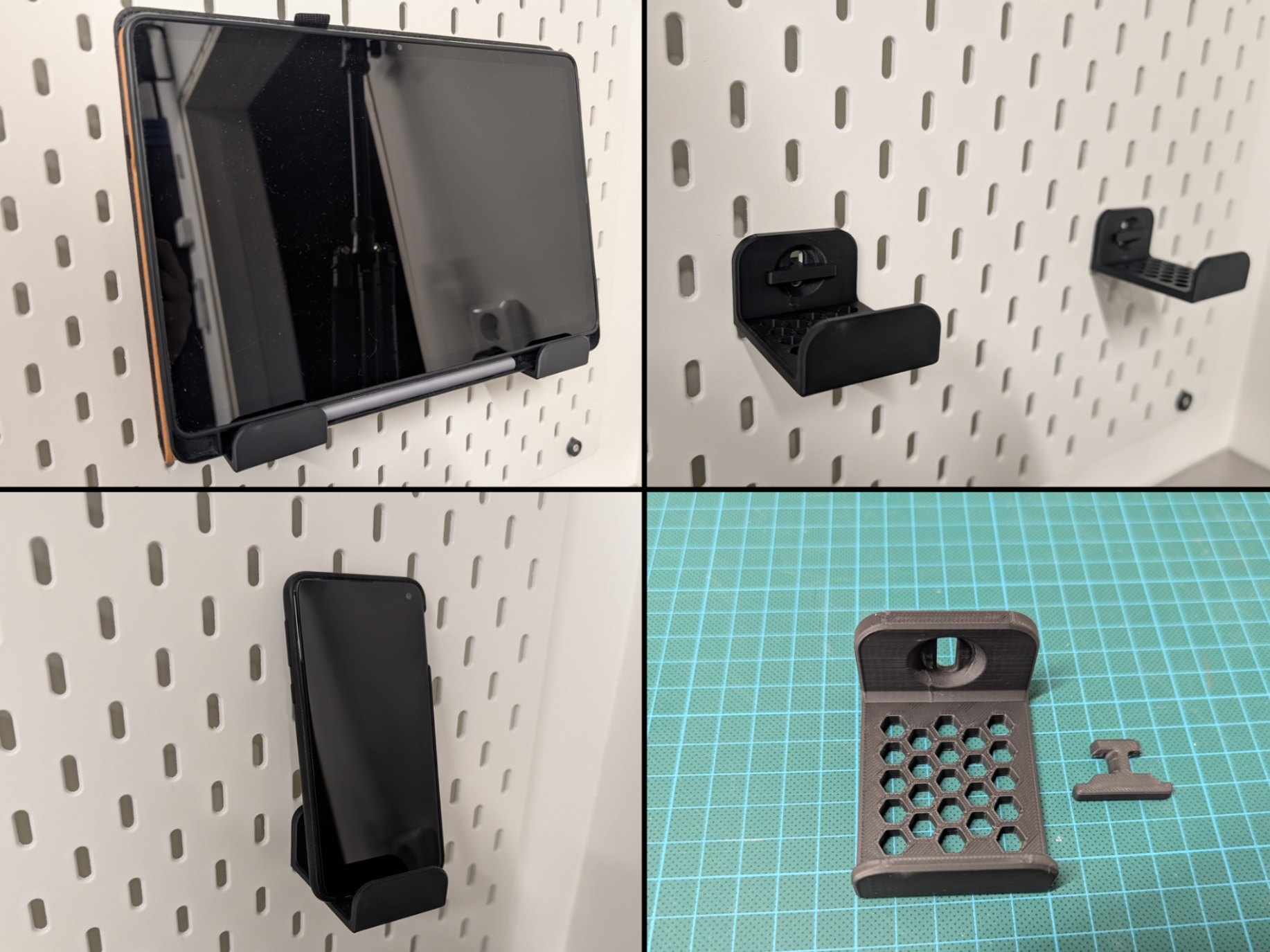 IKEA Skadis Phone & Tablet Holder - Easy Print!