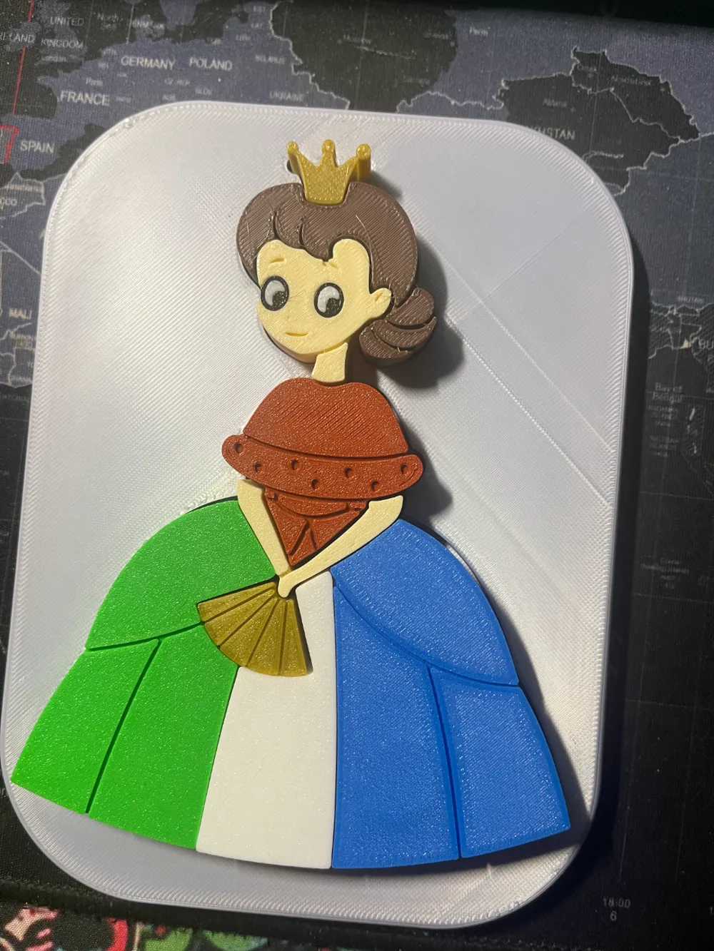 Princess 29 Insert Princess - insert puzzle for kids by ideat0m - MakerWorld