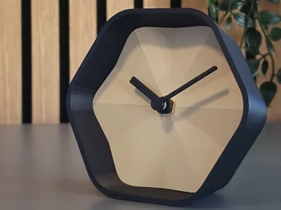 Modern Geometric Desk Clock