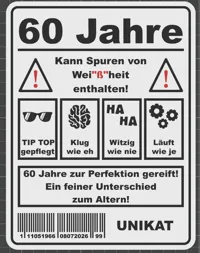 Geburtstagsschild - 60 Jahre