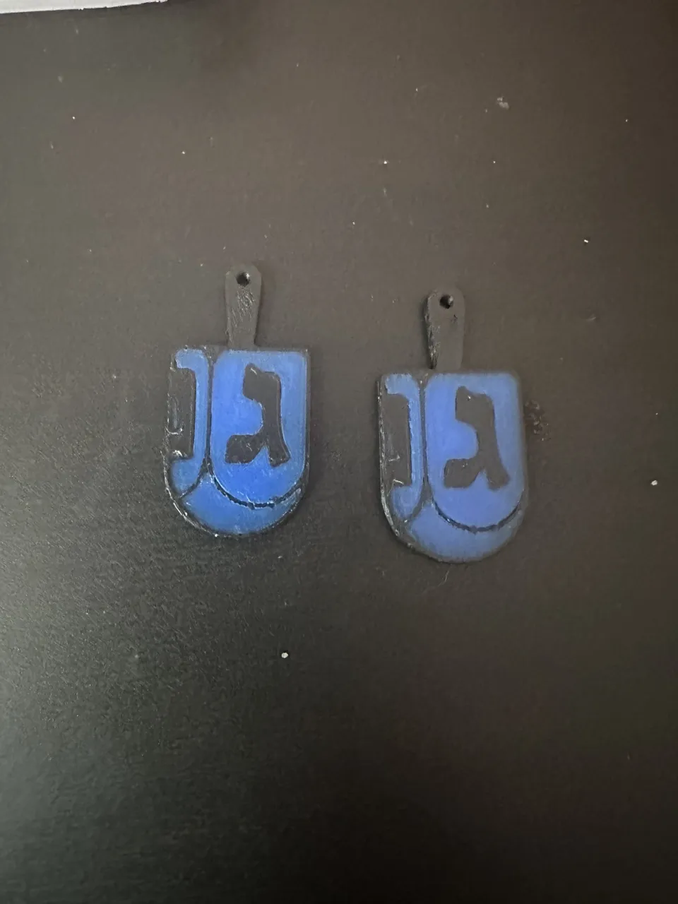 Dreidel Earrings view 2