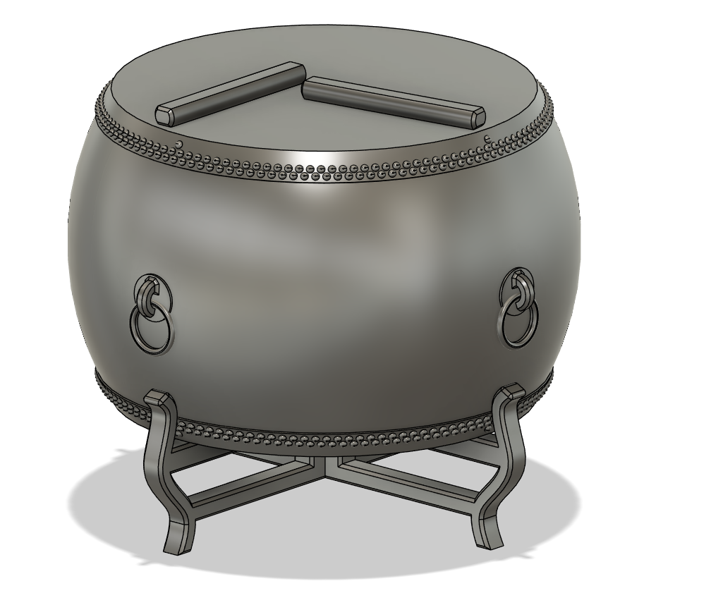 Miniatura 4 do modelo 3D 超可动火柴人（兼容DUMMY 13 手型和武器等）本体+偃月刀+中国大鼓