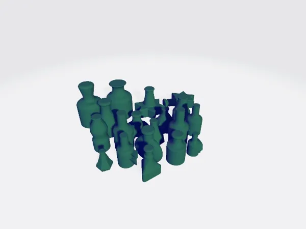 Lot de fioles de potions miniatures