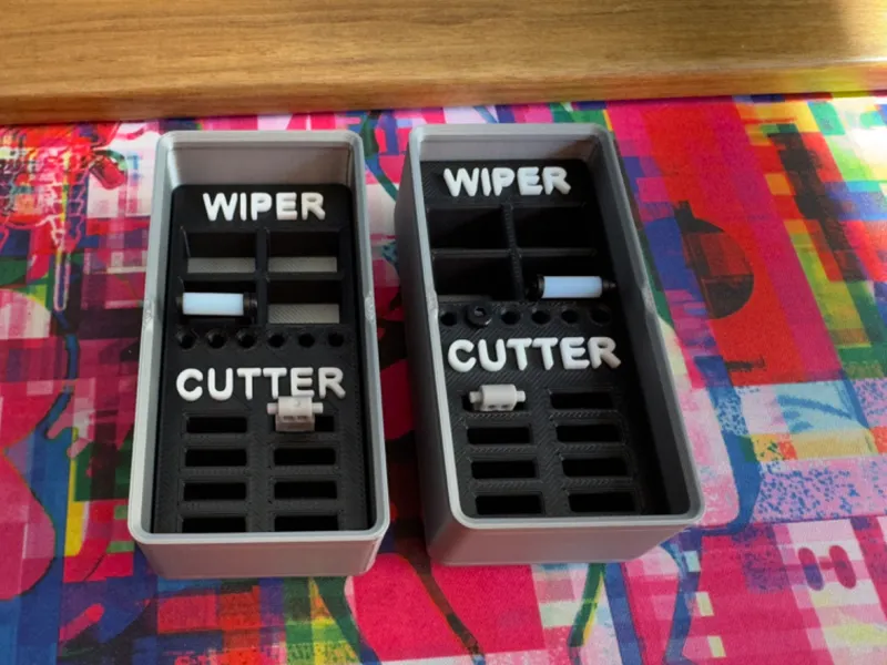 GridFinity Bambu Parts cutter wiper inlay
