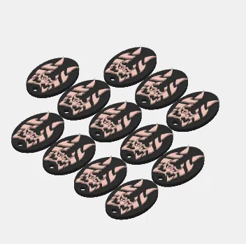 Earrings Ashoka Star Wars view 3