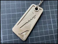 Saxophone Keychain - CIRCLES background