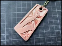 Saxophone Keychain - STAR background
