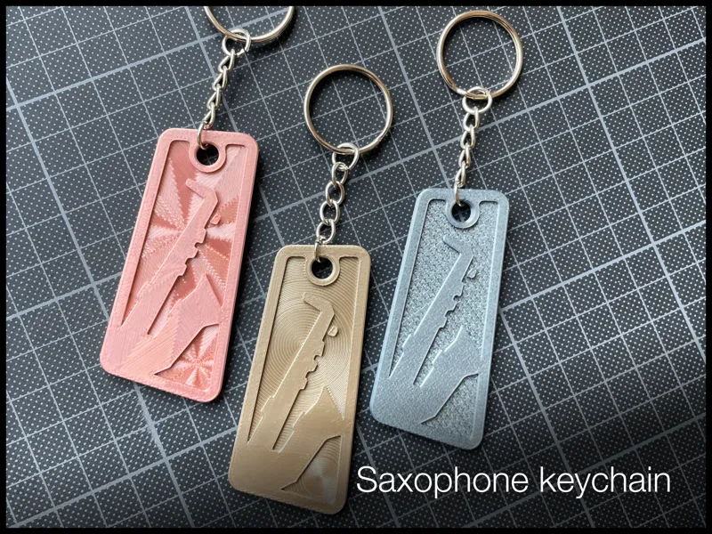 Saxophone Keychain