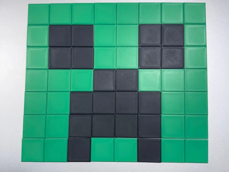 Inspired by Minecraft- Pixel Tiles-Craft, Wall Art