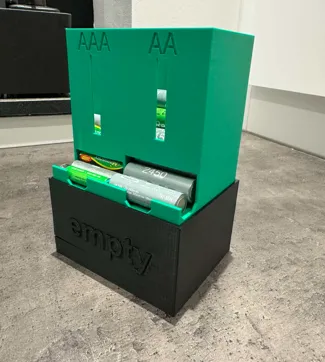 Empty AA & AAA battery bin (addition)