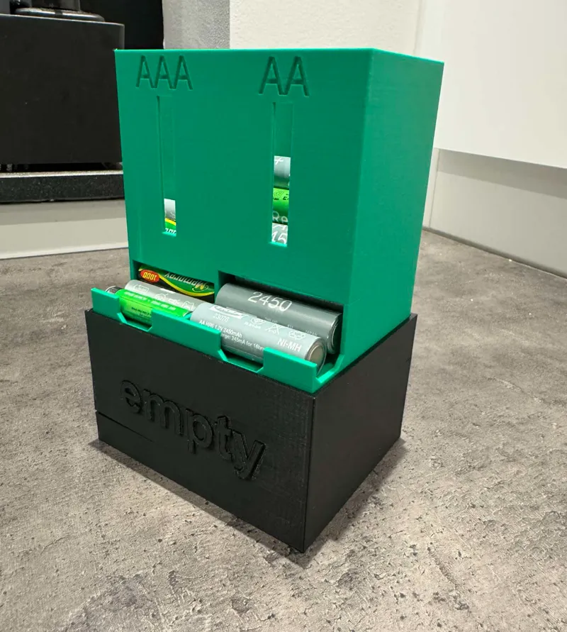 Empty AA & AAA battery bin (addition)