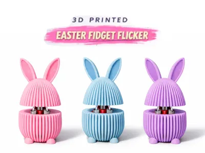 Bunny Egg Clicker Fidget–Satisfying Desk Toy