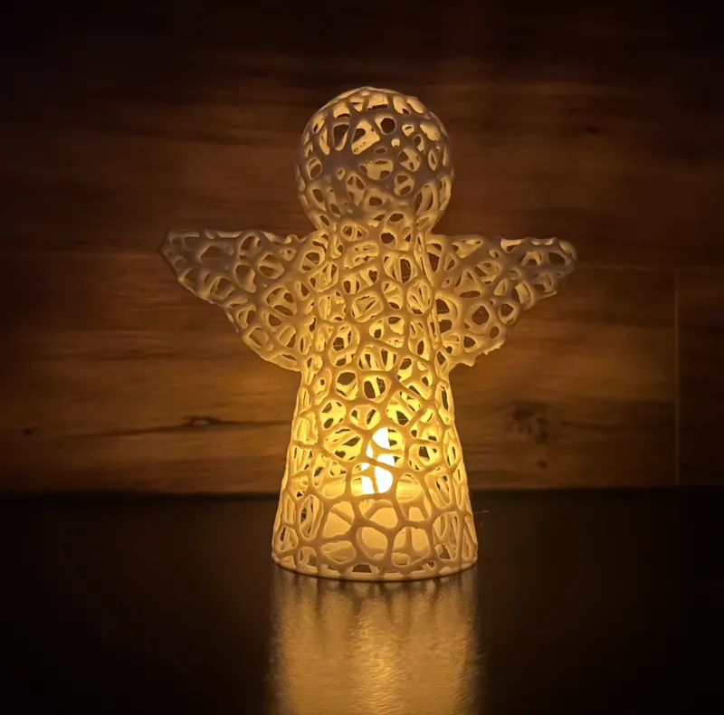Engel Voronoi LED Teelicht minimalistisch