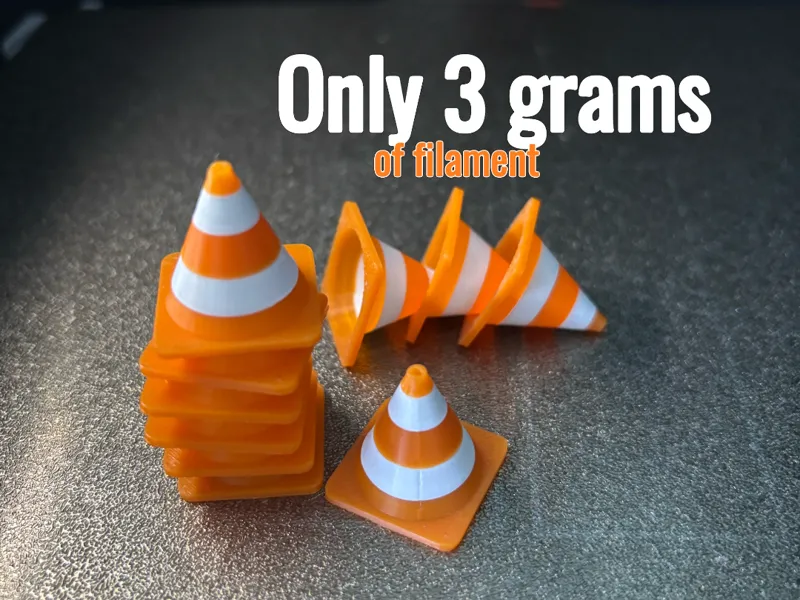 road CONES for models and modeling, FAST PRINT