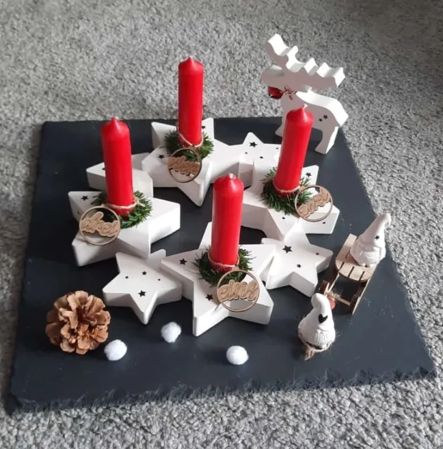 Adventskranz für 4 Kerzen