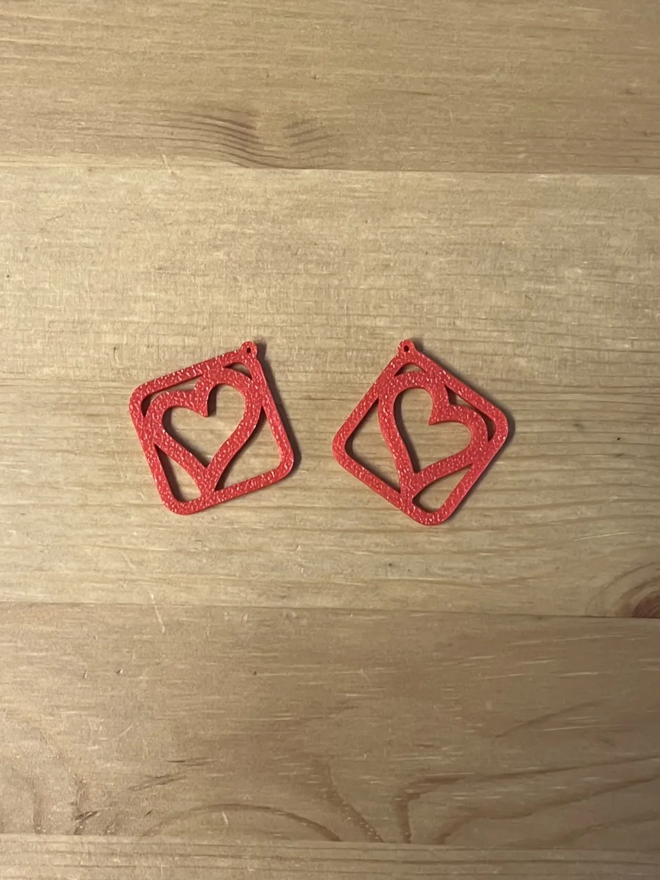 heart earrings view 2