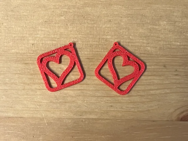 heart earrings