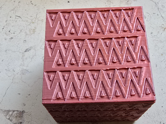 Elegant Geometric Cube Box 50x50x50mm 
