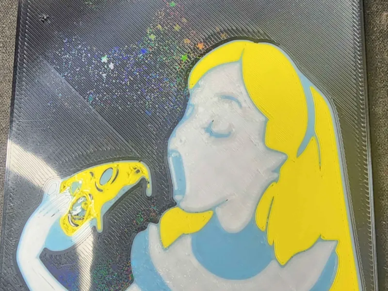 Alice in Wonderland Trippy Tray Face plate