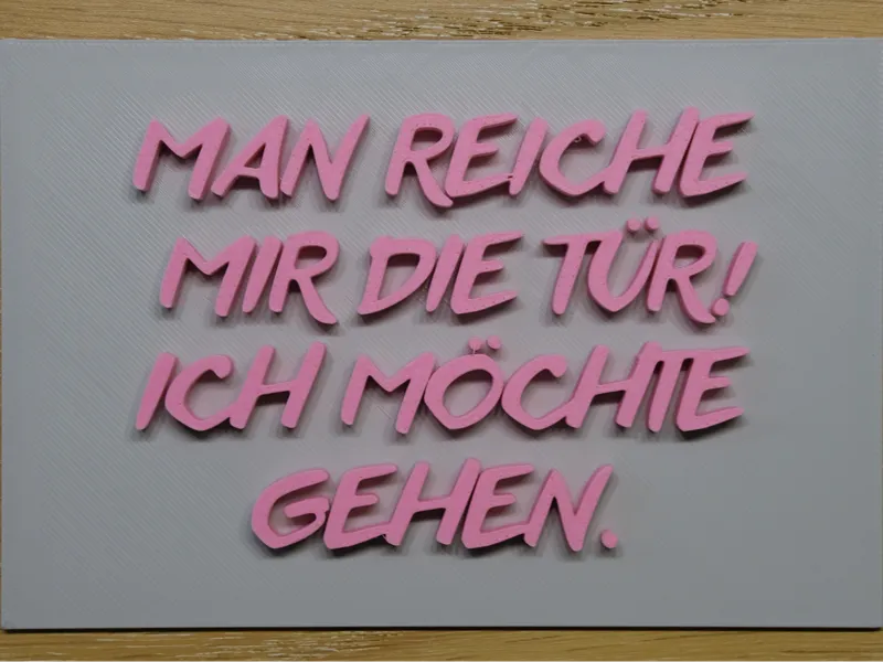 Spruch Schild
