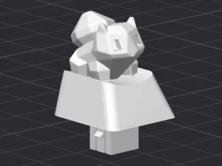 Membrane Keyboard Keycap Lowpoly Bulbasaur