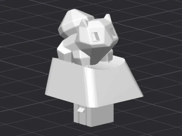 Membrane Keyboard Keycap Lowpoly Bulbasaur